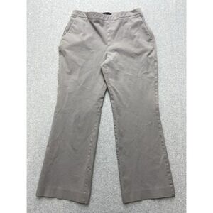 Eileen Fisher Pants Womens 30x25 Gray Organic Cotton Stretch Mid‎ Waist Tag 8